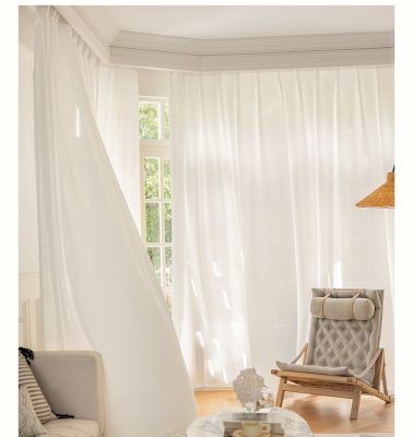 sheer curtains in bedroom